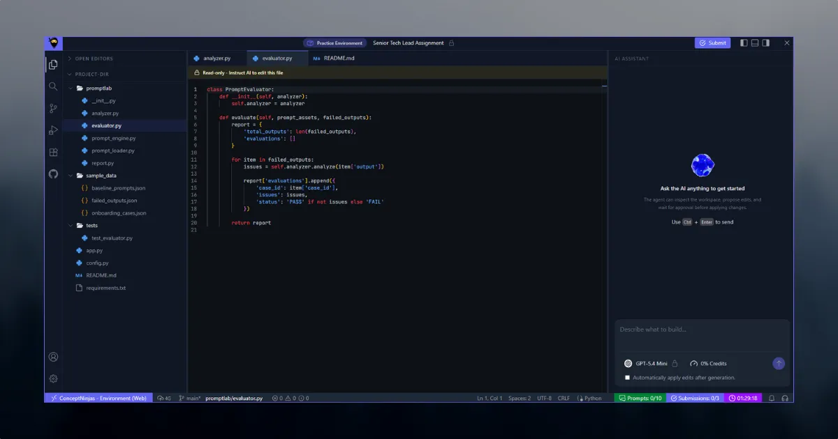 AI Lab project screenshot